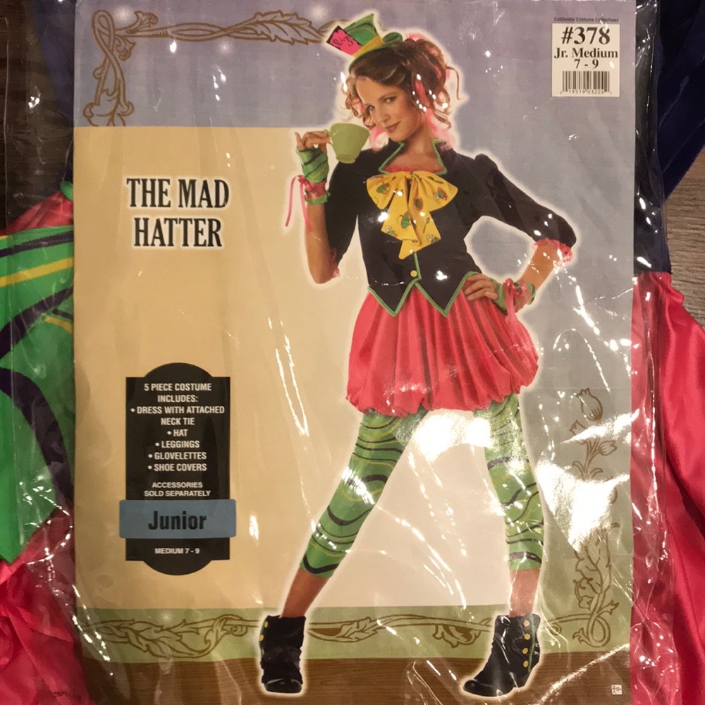 The Mad Hatter Girls Halloween Costume 7-8 junior